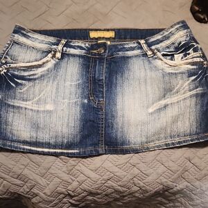 Denim Mini Skirt